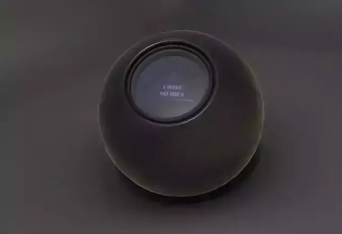 Magic 8 Ball Low-poly 3D model