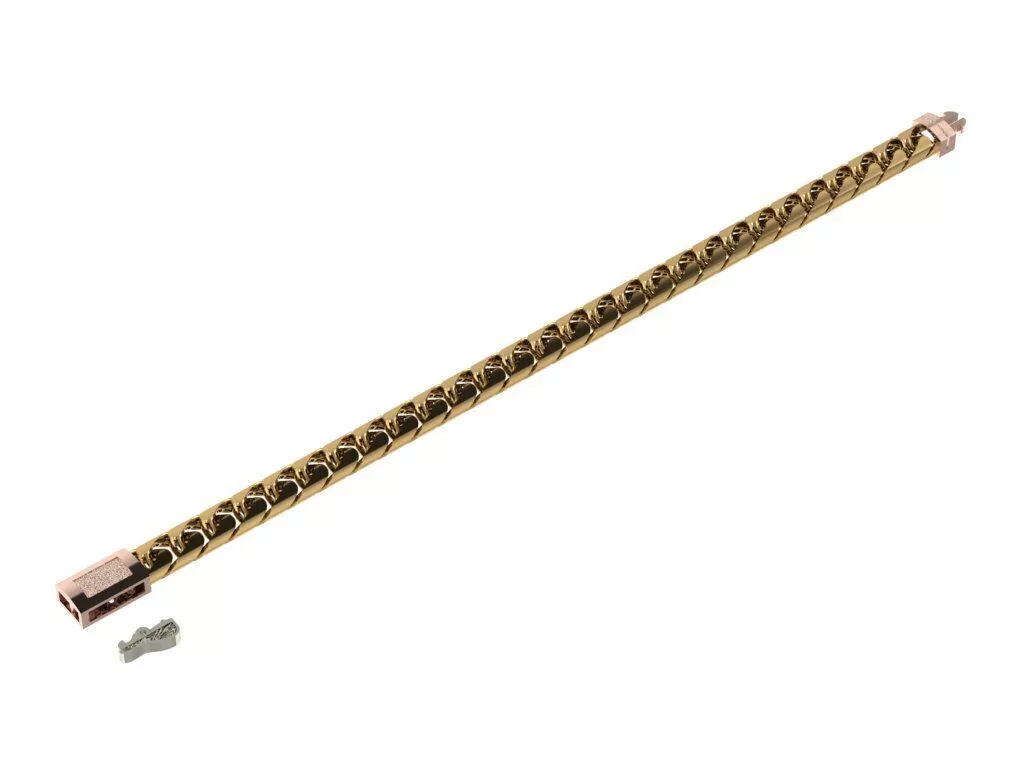 Cuban Link Gold Bracelet 3D print model