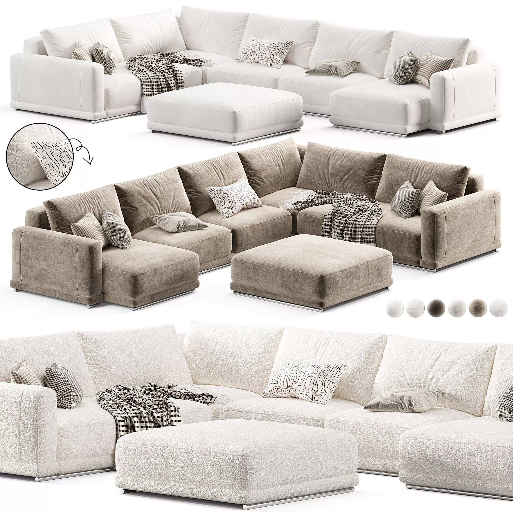 Softlife Rhine Corner Sofa 3D model
