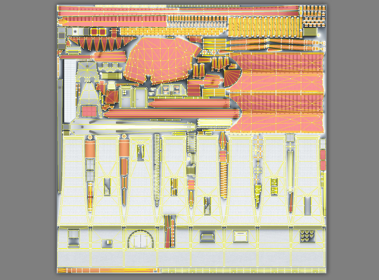 Holland WindMill Low-poly 3D model_15