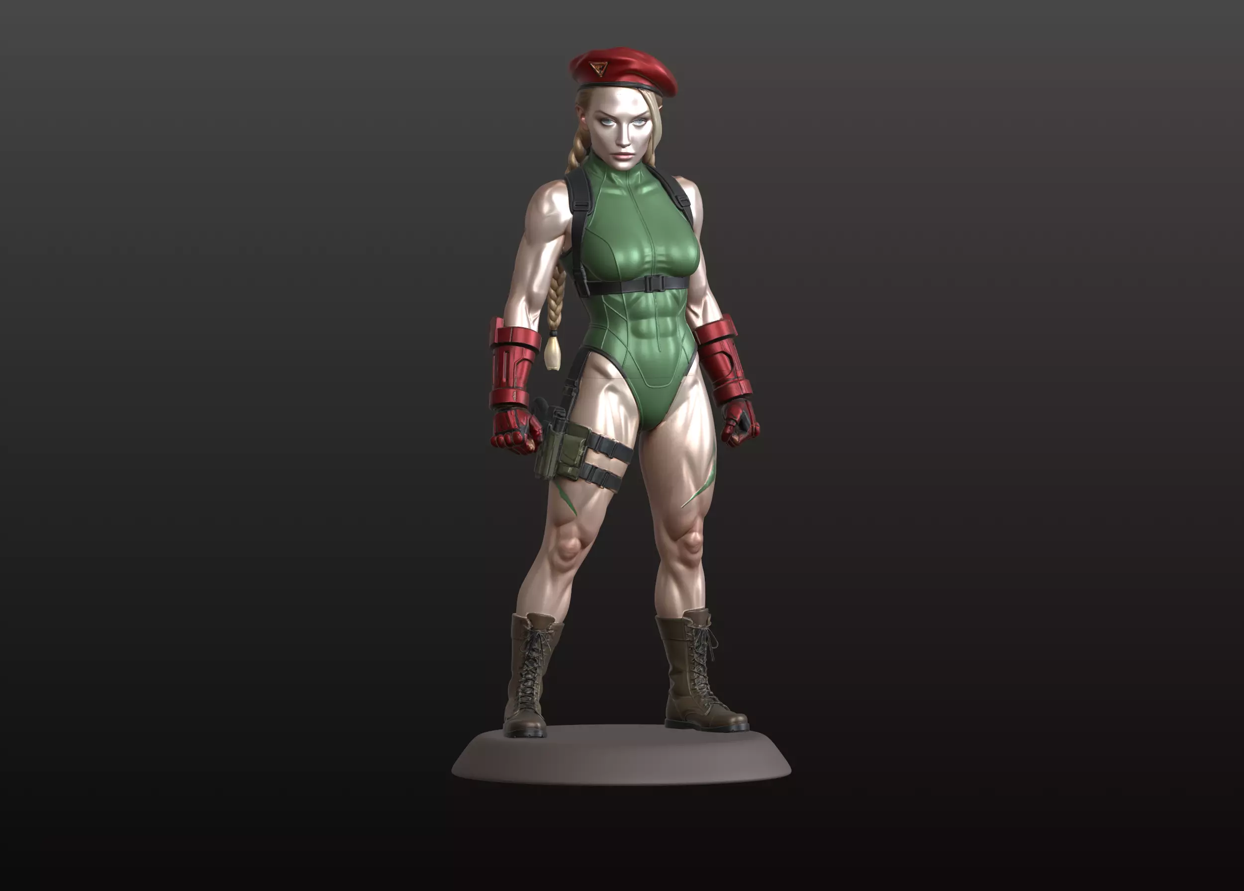 Cammy White Figurine Street Fighter Inspired 3D print model