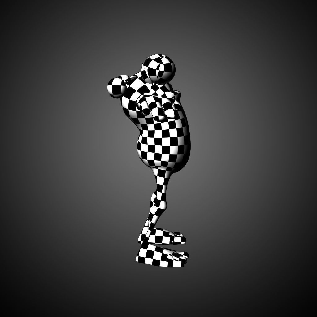 Cartoon Monster Character Dave 3D model_12