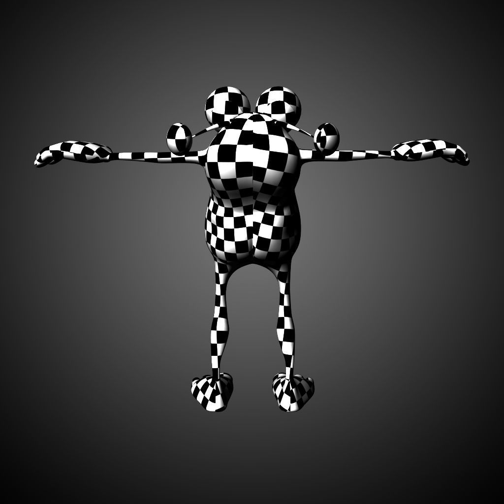 Cartoon Monster Character Dave 3D model_10