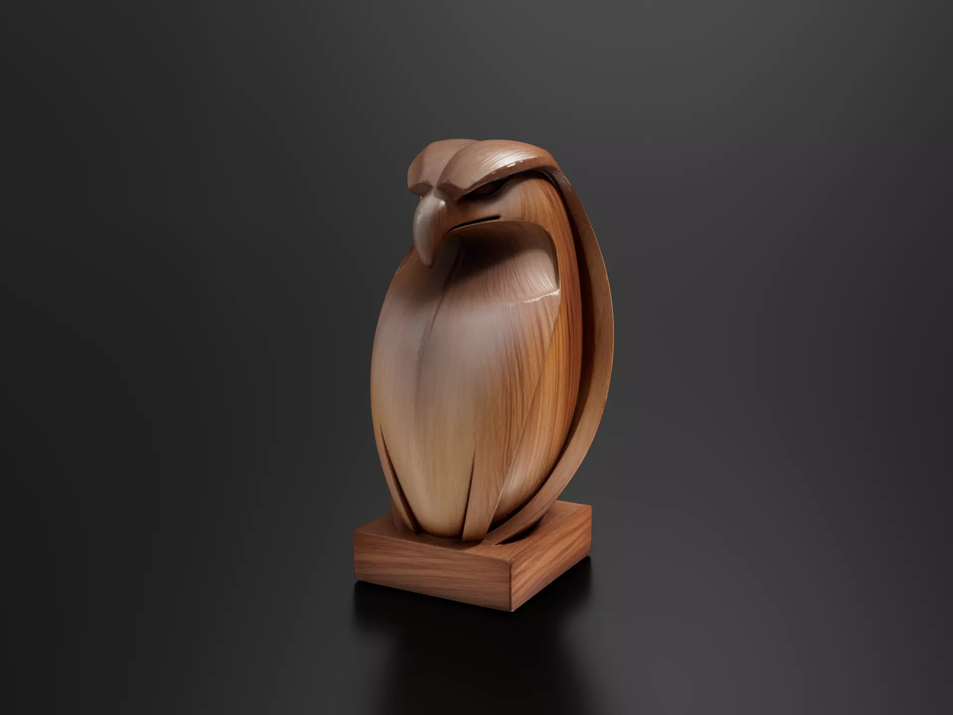 Abstract Minimalist Eagle Sculpture 2 3D print model