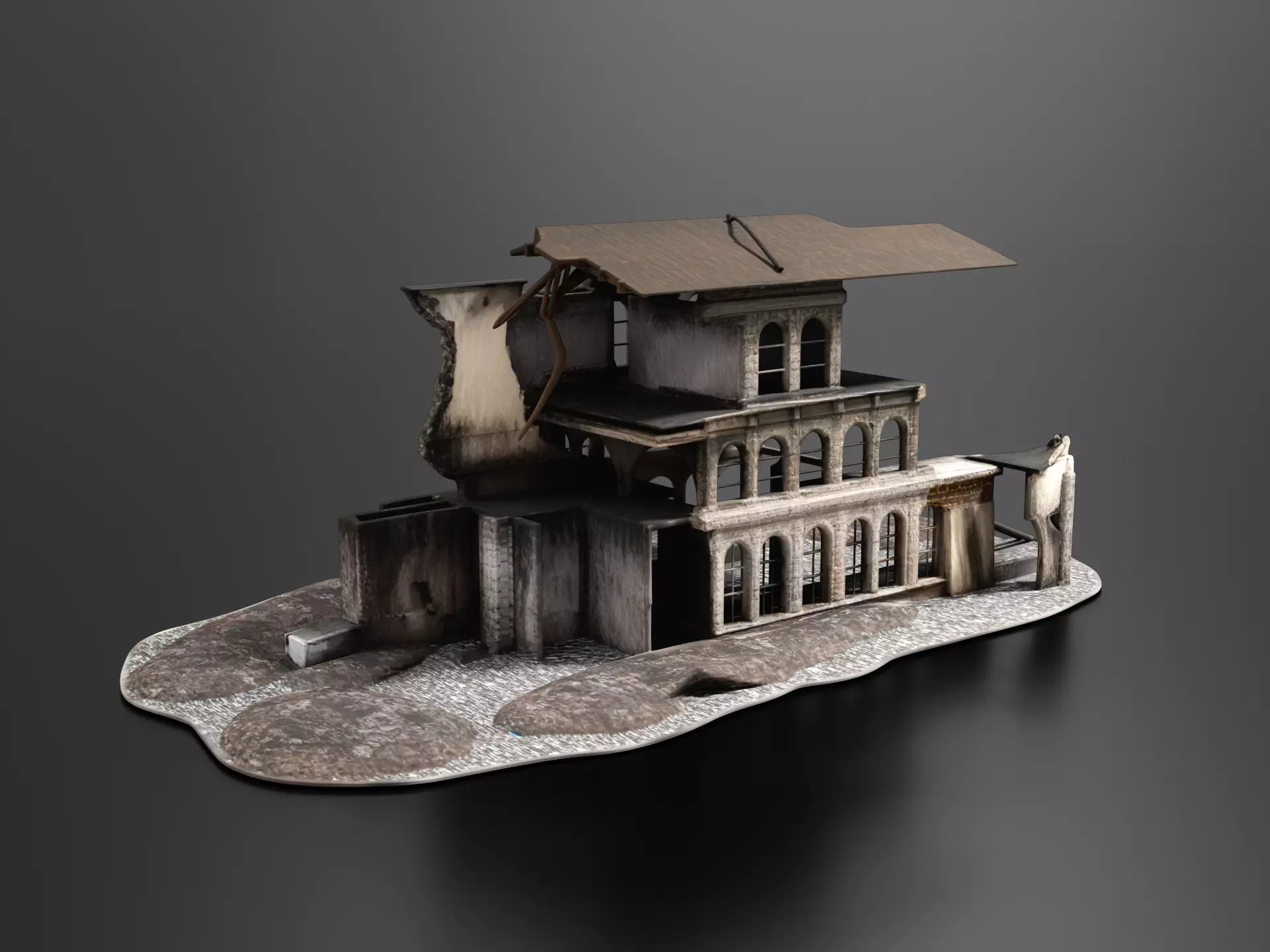 Abandoned house 54 3D print model
