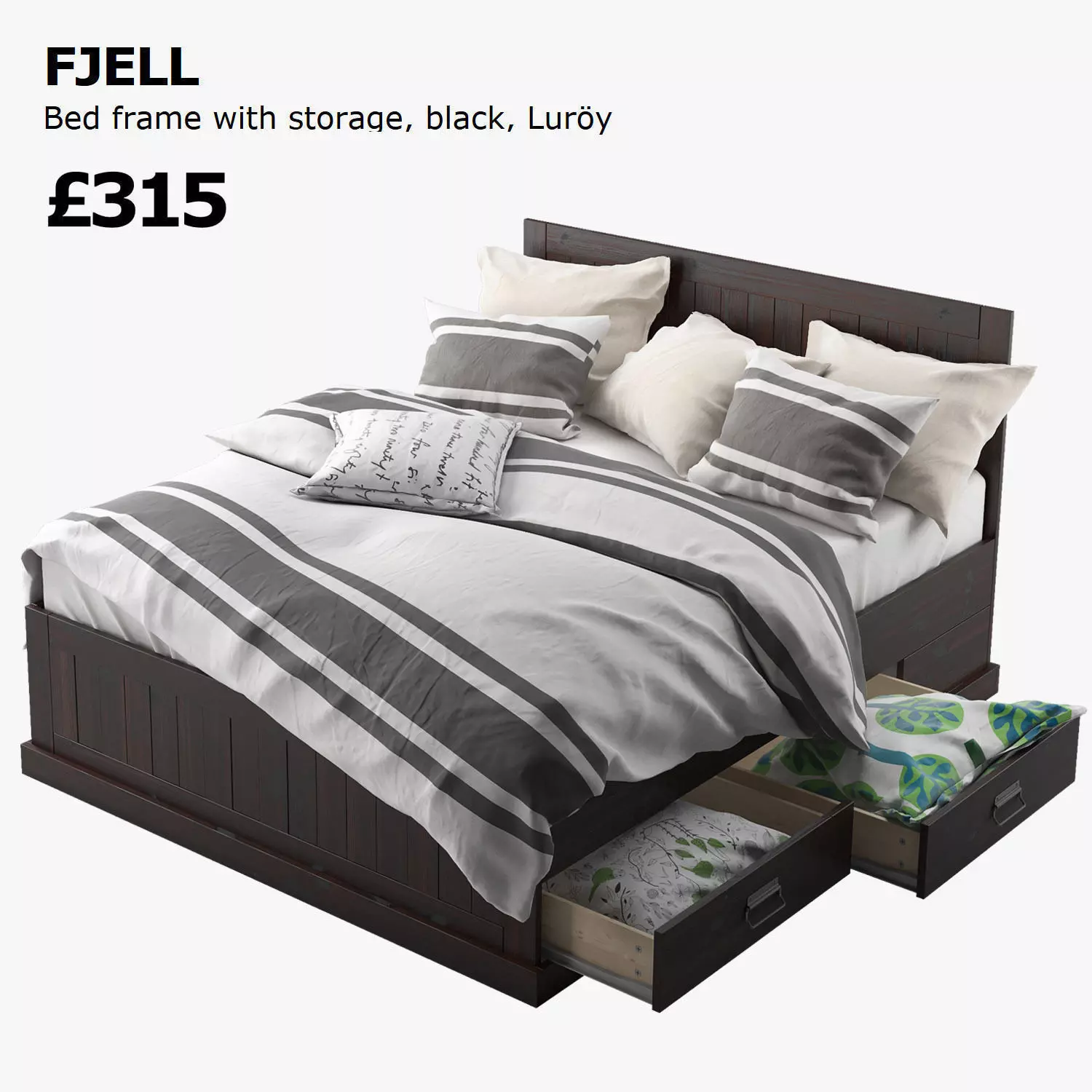FJELL Bed Ikea 3D model