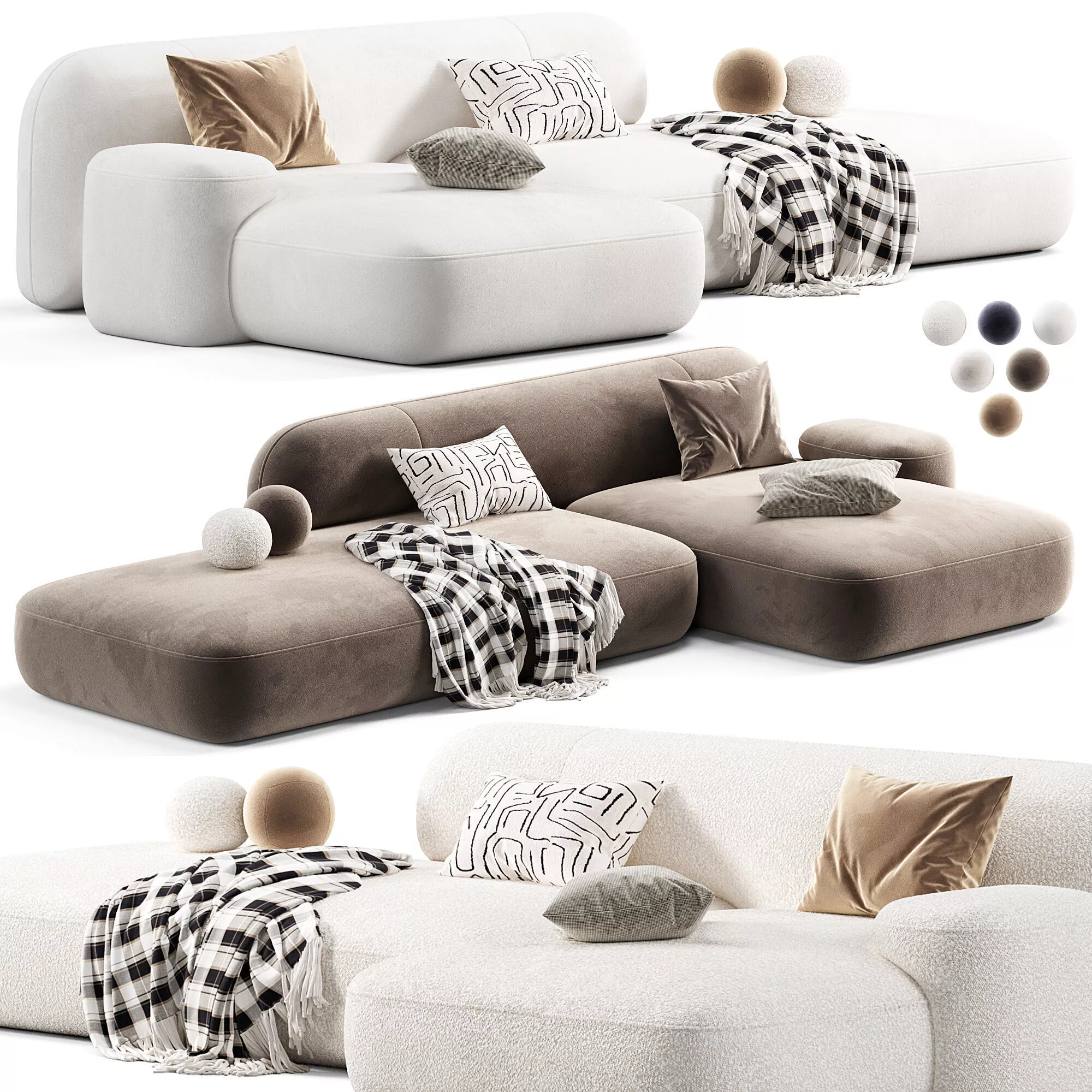 Luzaro Balance Sofa 3D model