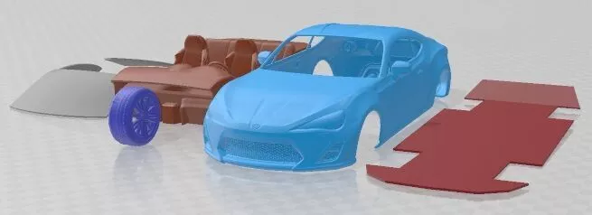 Scion FR S 2013 Printable Car 3D print model