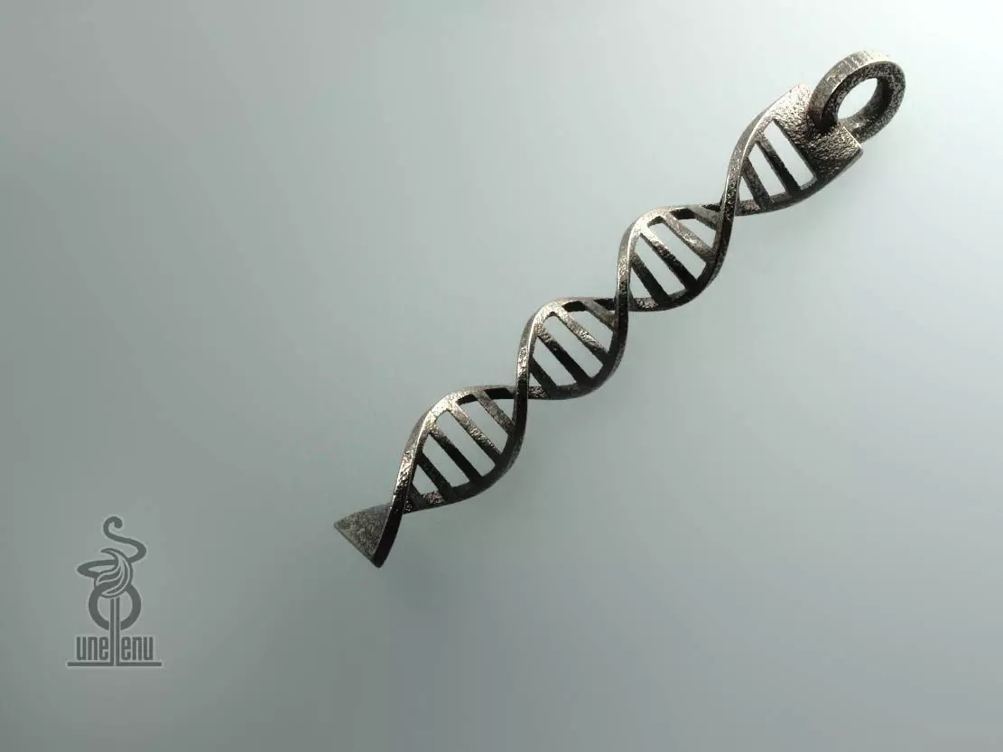 DNA pendant 3D print model_0