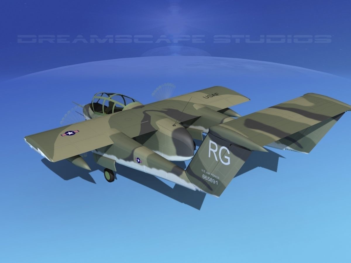 Rockwell OV-10 Bronco USAF 3 3D model_7
