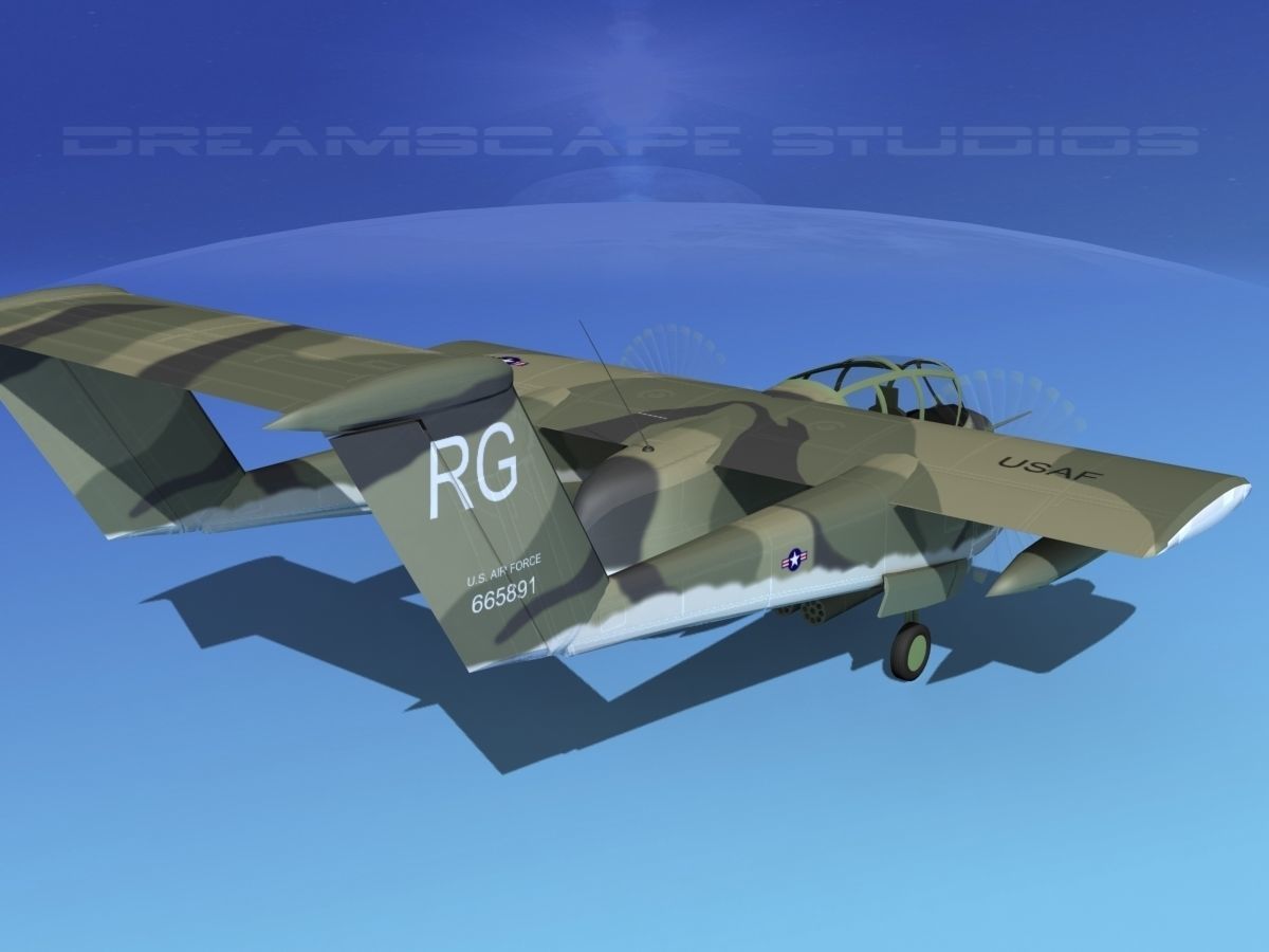 Rockwell OV-10 Bronco USAF 3 3D model_5