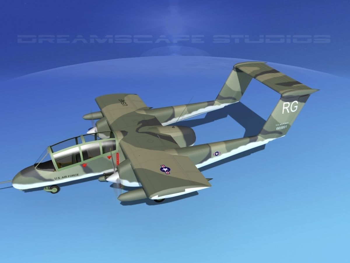 Rockwell OV-10 Bronco USAF 3 3D model_9