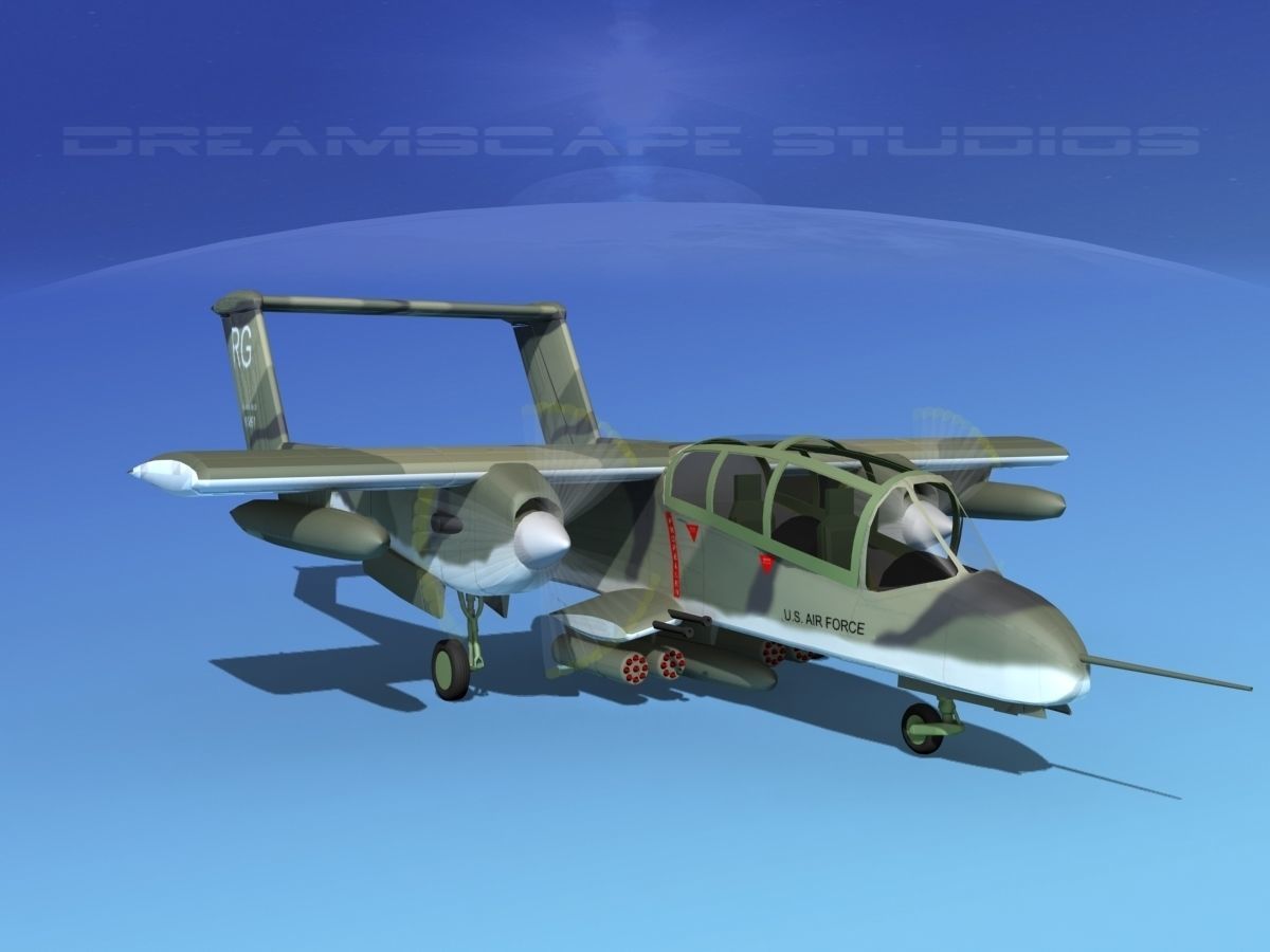 Rockwell OV-10 Bronco USAF 3 3D model_3