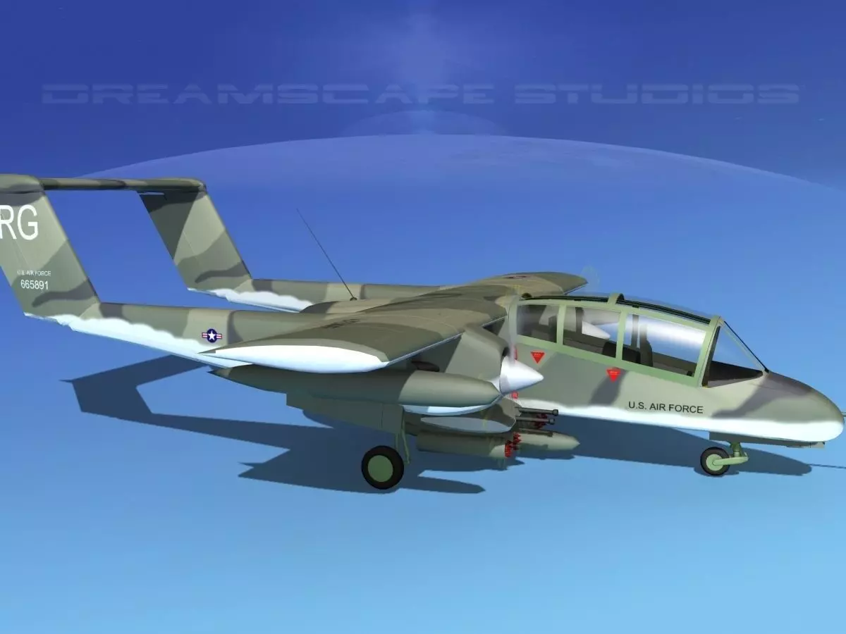 Rockwell OV-10 Bronco USAF 3 3D model_0