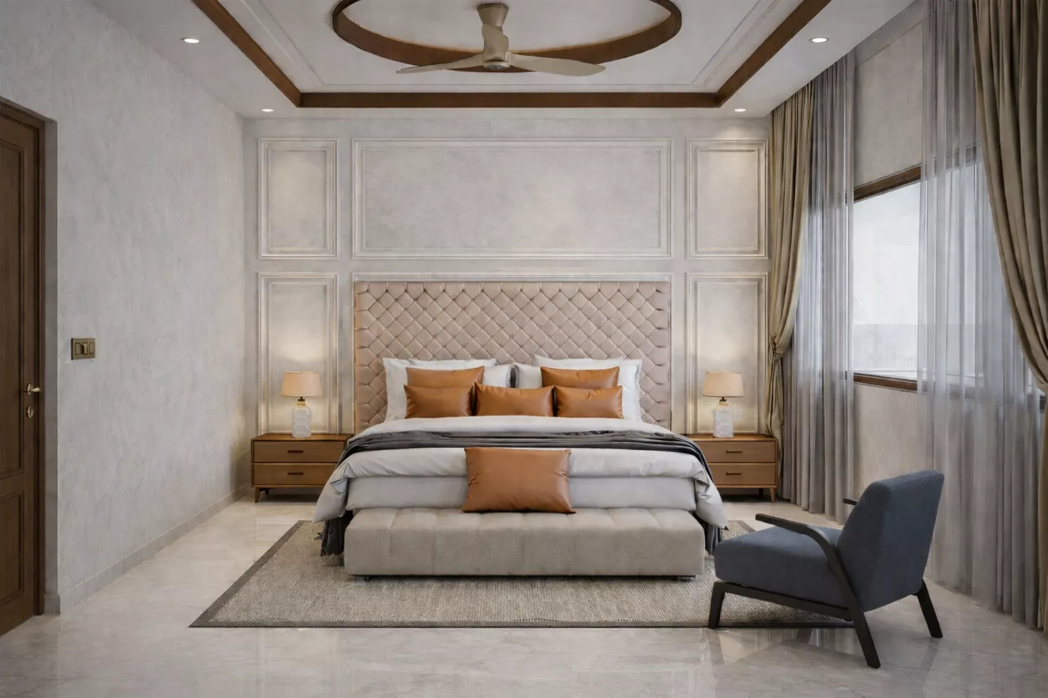 Classical Master Bedroom 3D Model 3D model