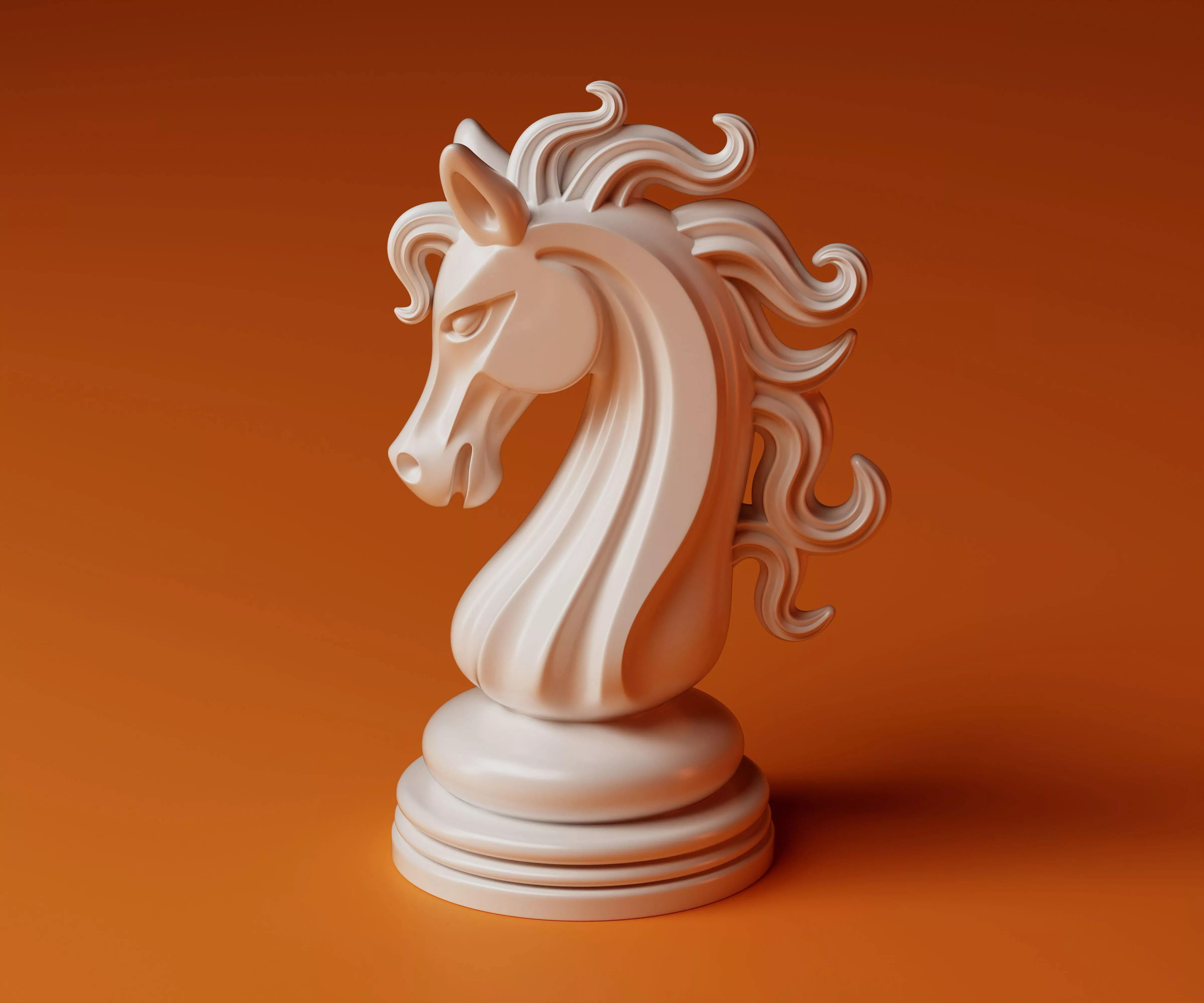 Sovereign Knight Chess Piece 3D print model