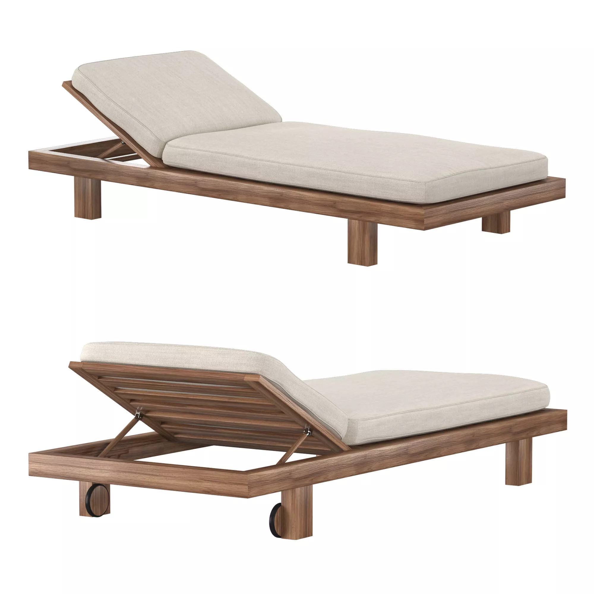 Pure lounger 3D model