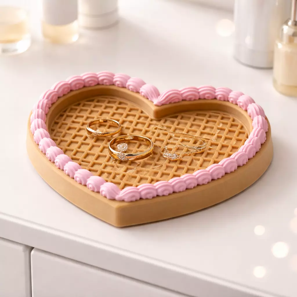 Waffle Jewelry Tray 3D print model