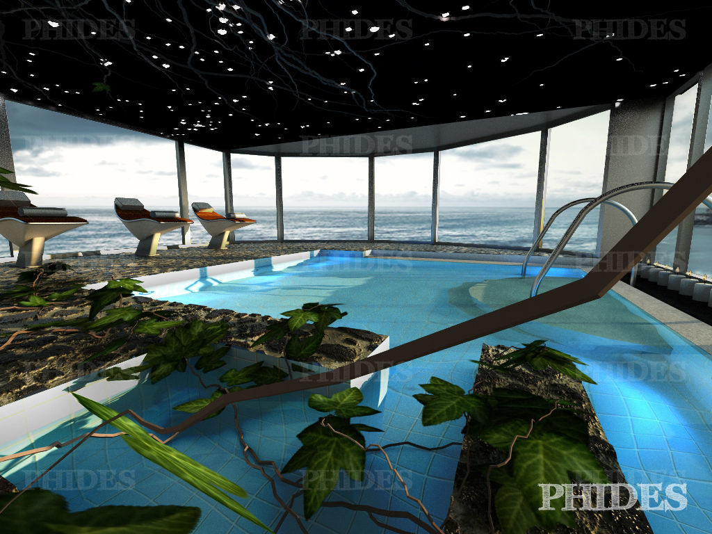 Swimming pool 3 day 3D model_1