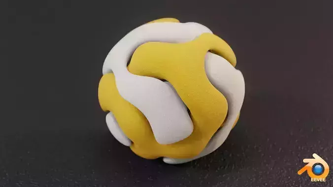 Gyroid Double Sphere 3D print model