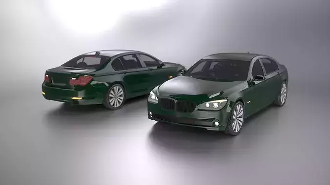 German Luxury Executive Modern Sedan 4 LODs Game Ready