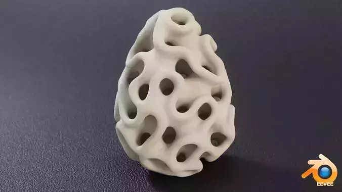Gyroid Egg 3D print model