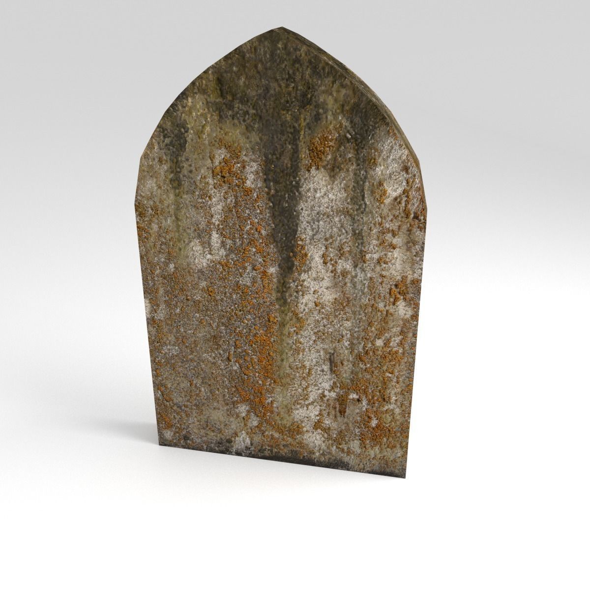 Gravestone 2 old Low-poly 3D model