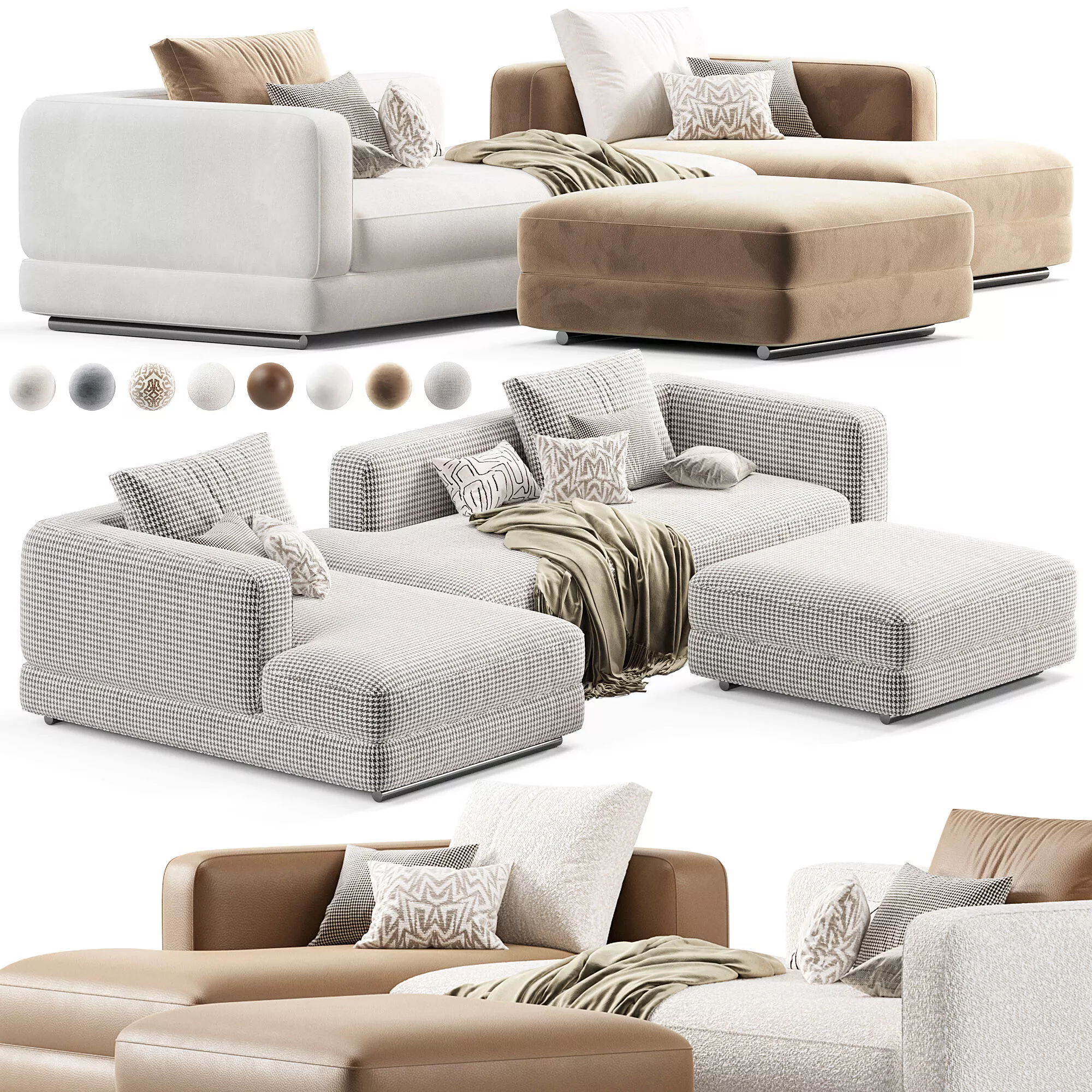 Mononova Base Modular Sofa 3D model