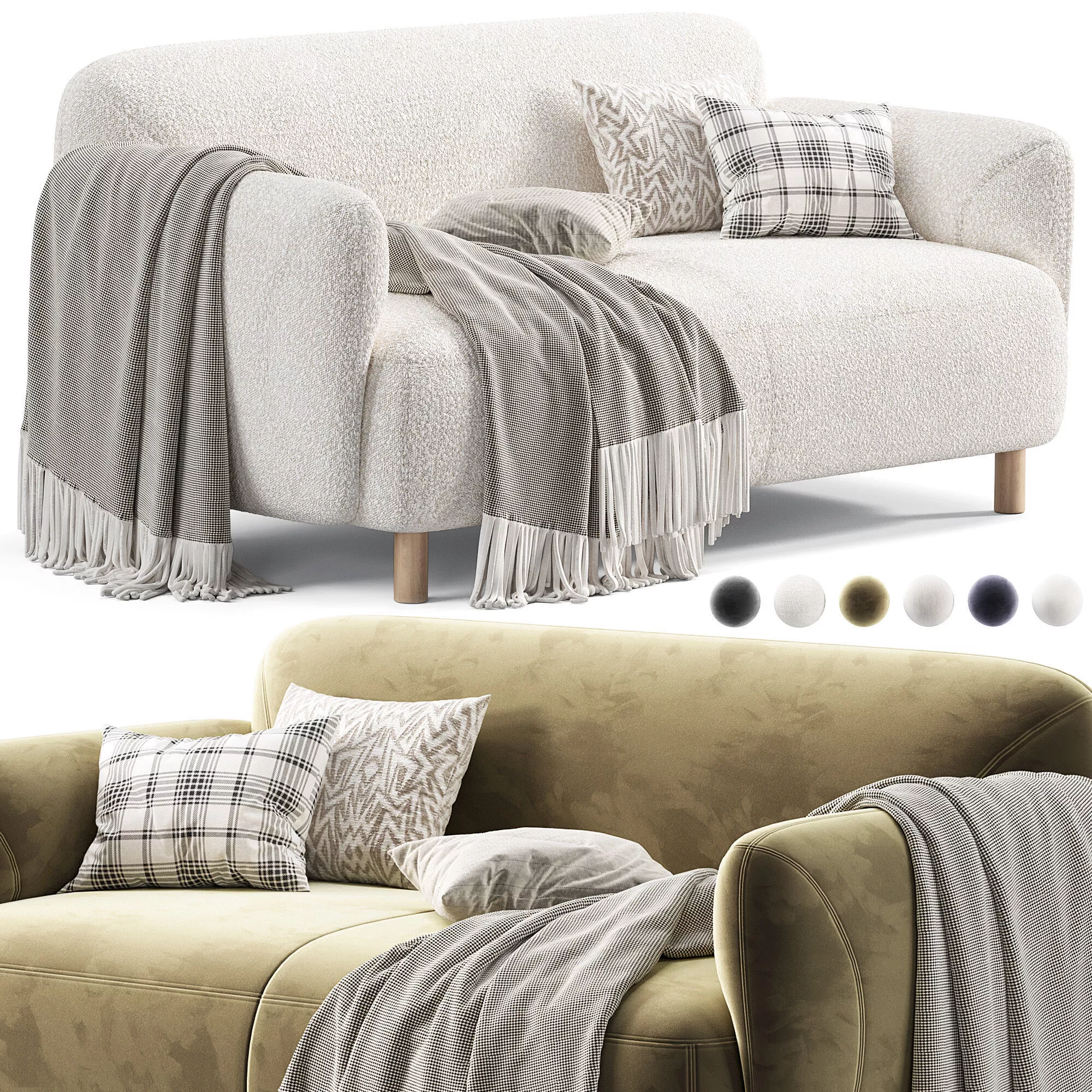 Paypel Sofa by Divan 3D model