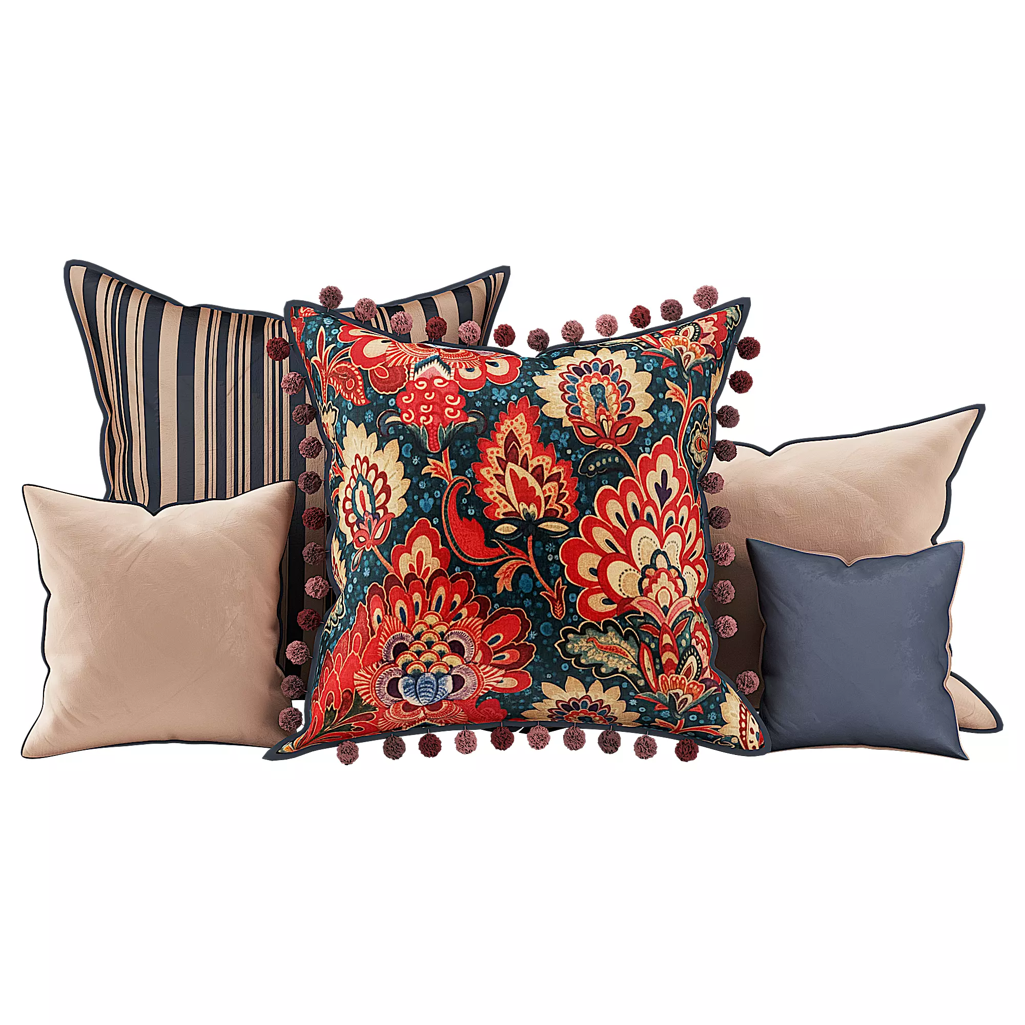 Decorative cushions Psychedelia 3D model