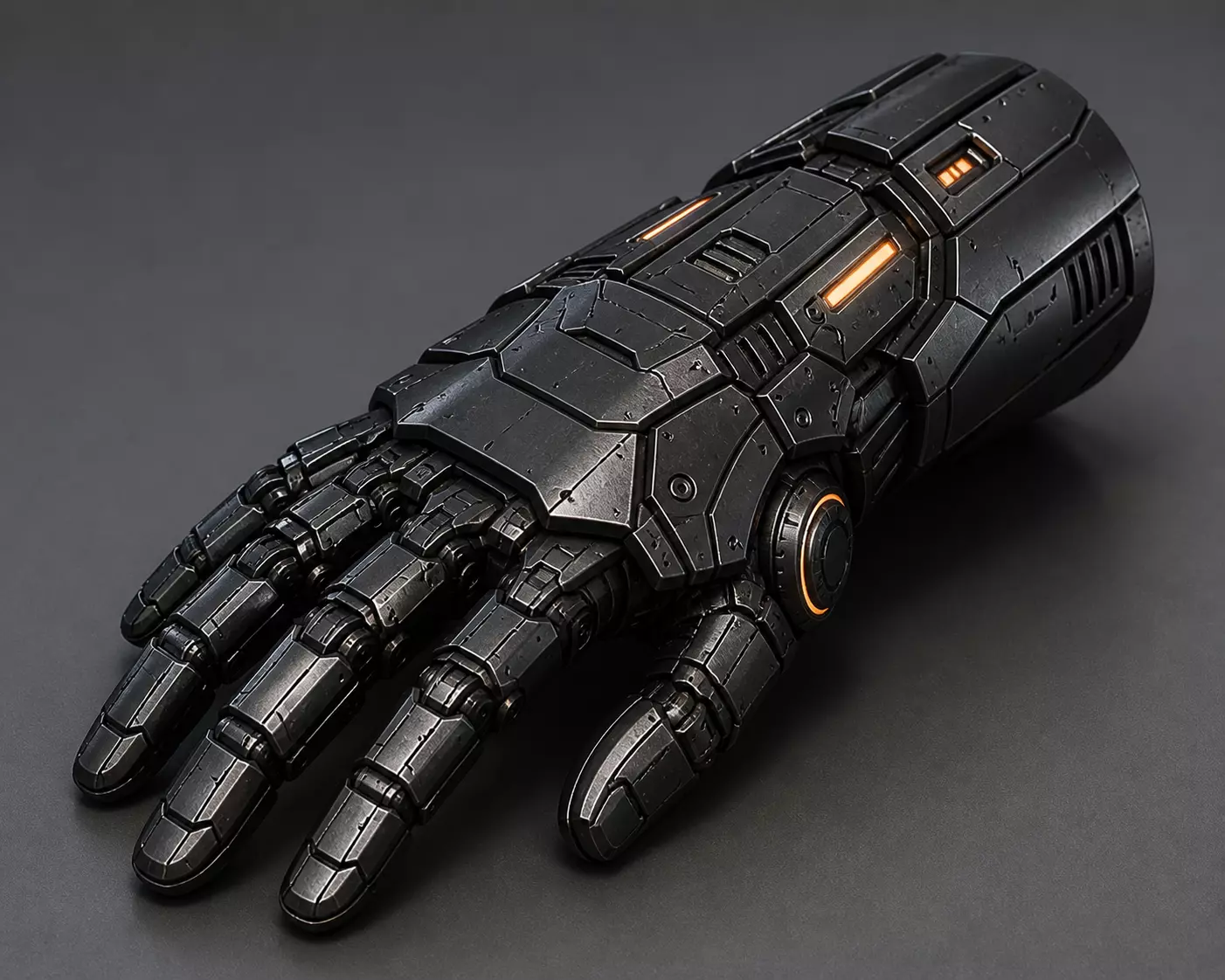 Futuristic Mechanical Gauntlet Cyberpunk Arm Armor 3D print model