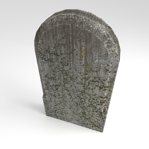 Gravestone 3 Low-poly 3D model
