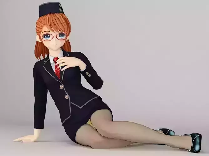 Chiyo anime girl pose 2