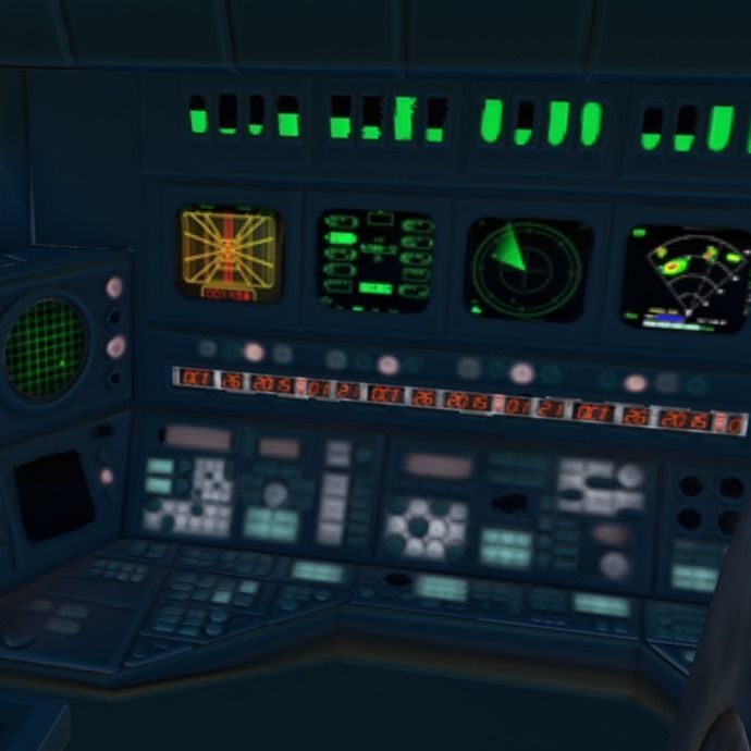 Airwolf Bell 222 Helicopter Low-poly 3D model_9