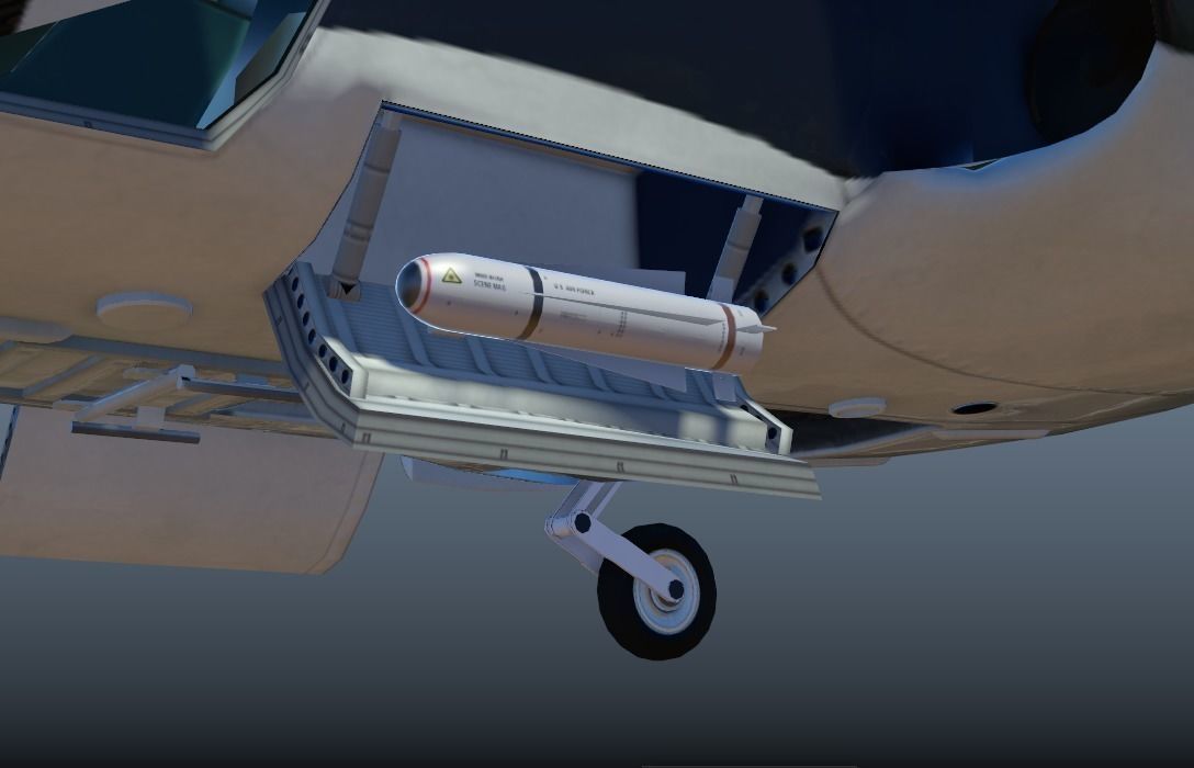 Airwolf Bell 222 Helicopter Low-poly 3D model_5