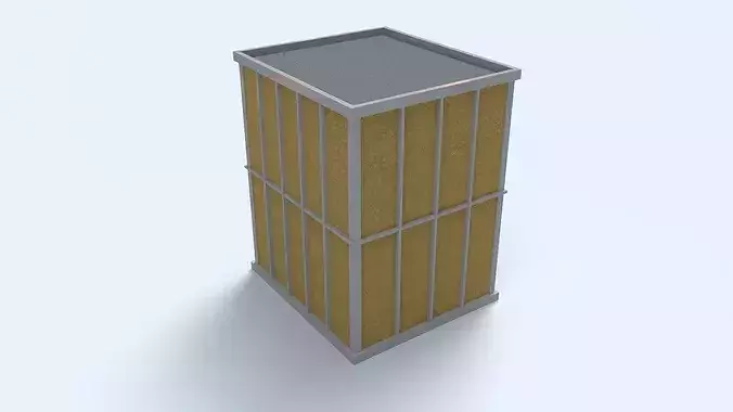 Prefab Bathroom Pod Low-poly 3D model 6
