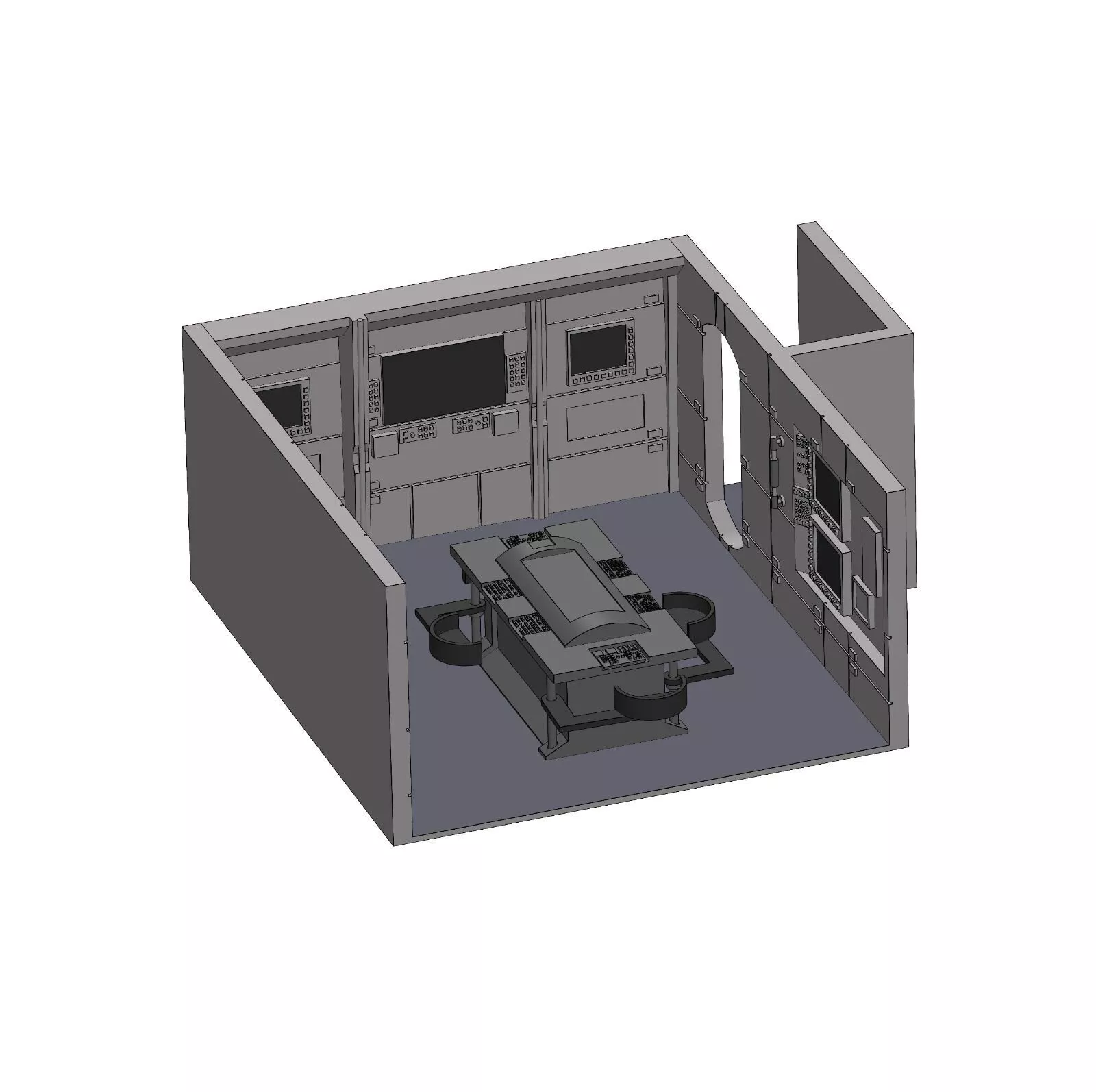 Custom USS Enterprise NX-01 Bridge - Plotting Room 3D print model