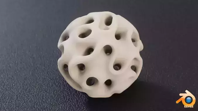 Gyroid Sphere 3D print model