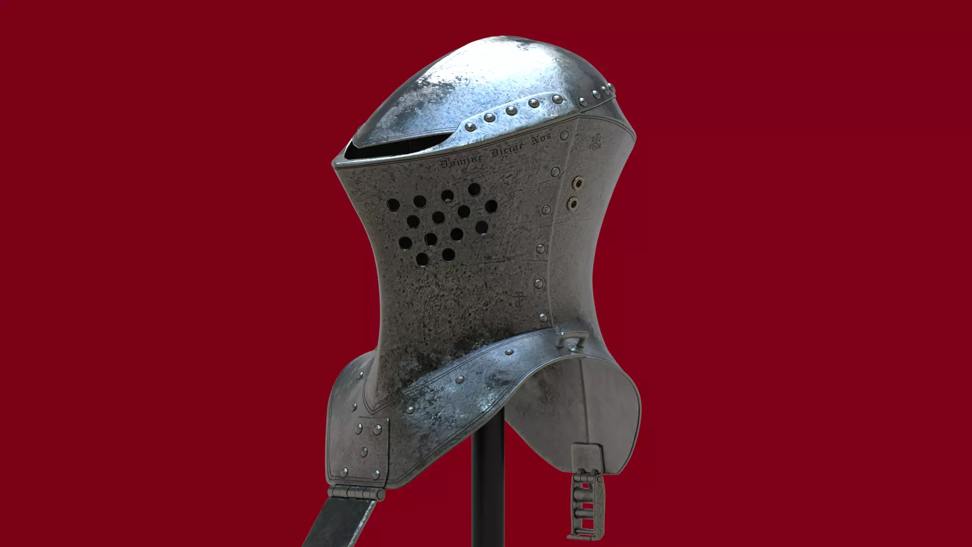 Jousting FrogMouth Helmet V3 3D print model