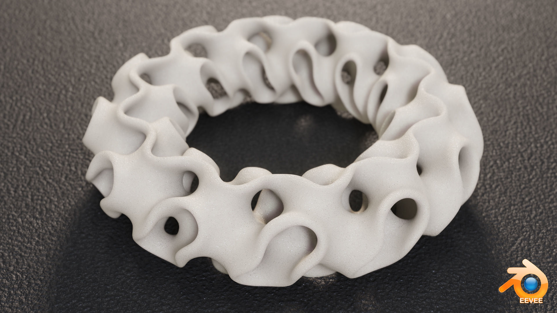 Gyroid Torus 3D print model_6