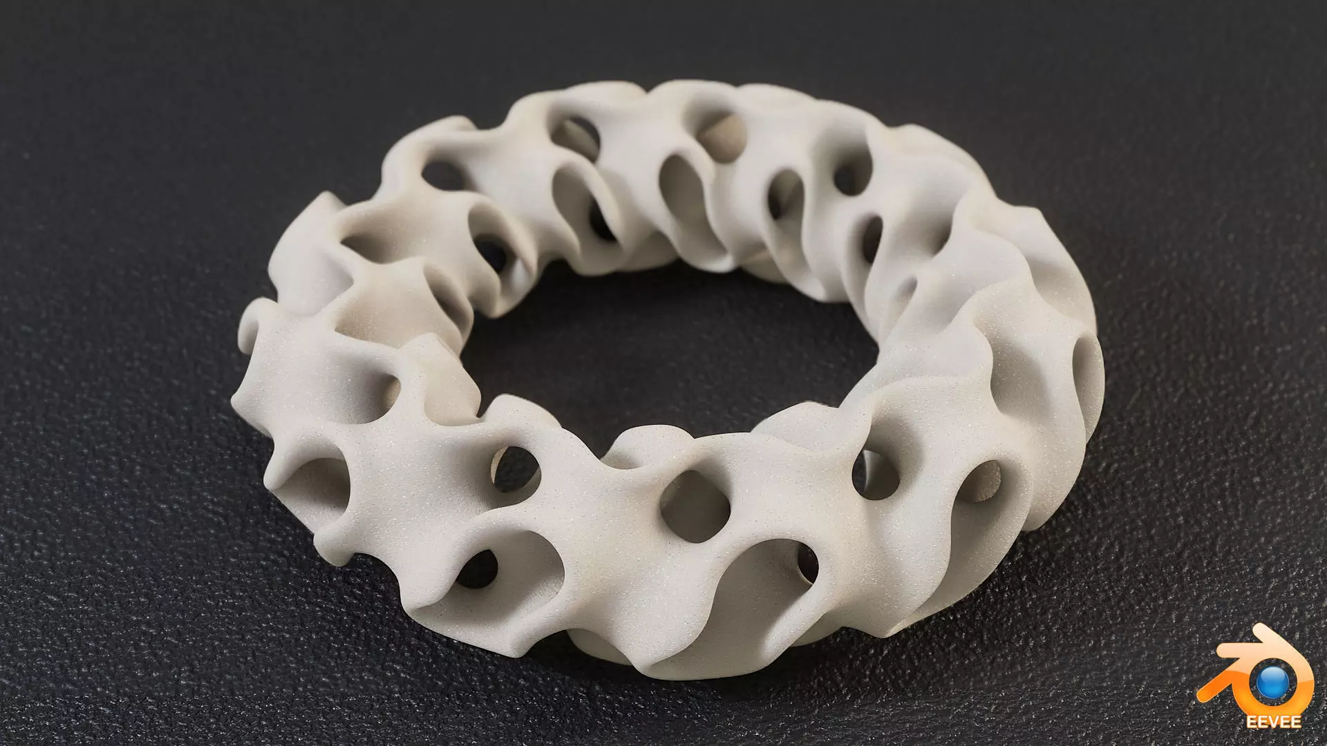 Gyroid Torus 3D print model_0