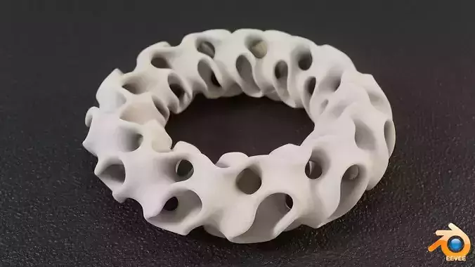 Gyroid Torus 3D print model