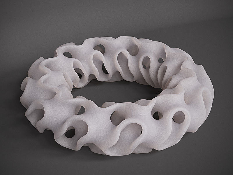 Gyroid Torus 3D print model_8