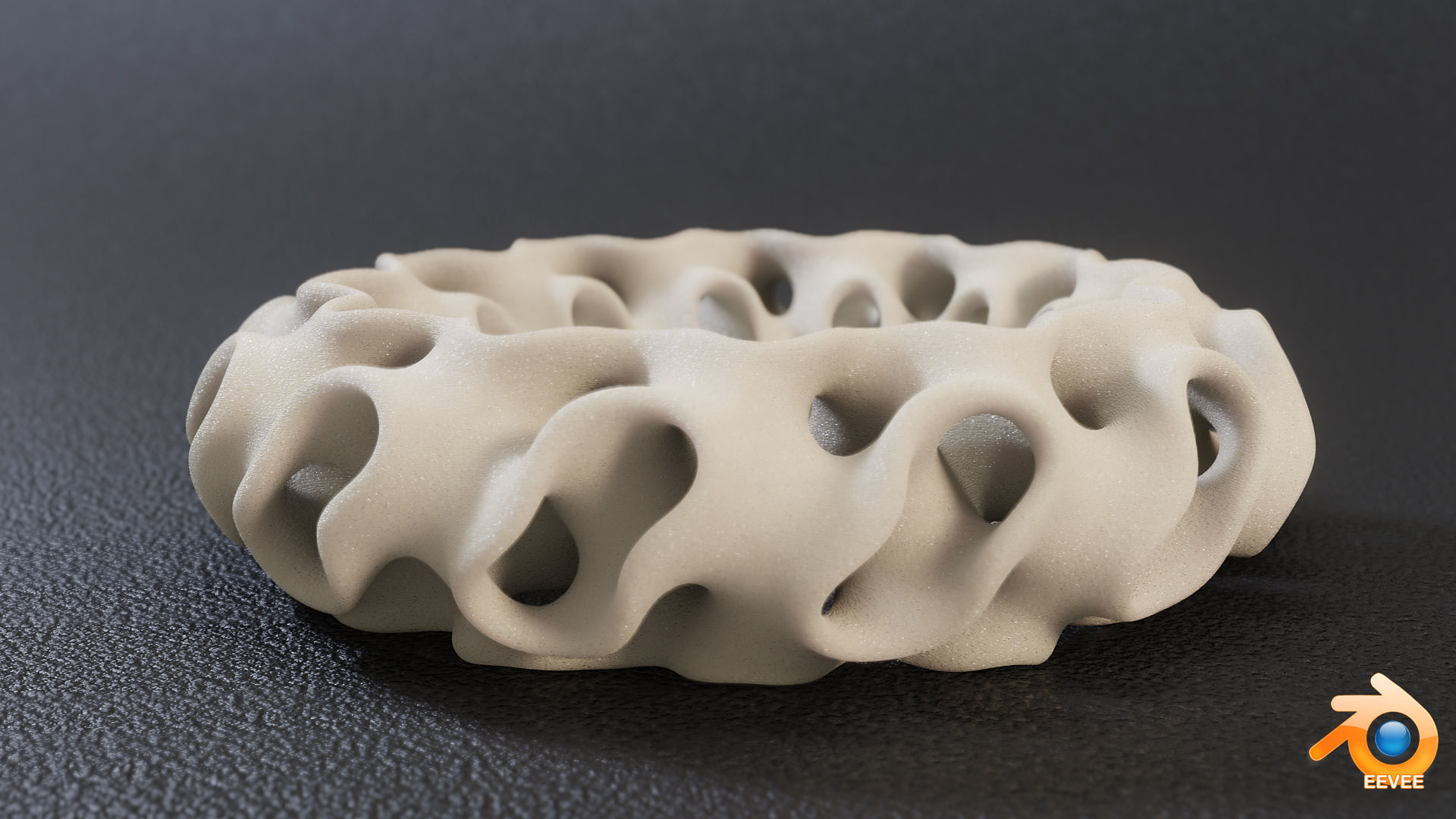 Gyroid Torus 3D print model_2