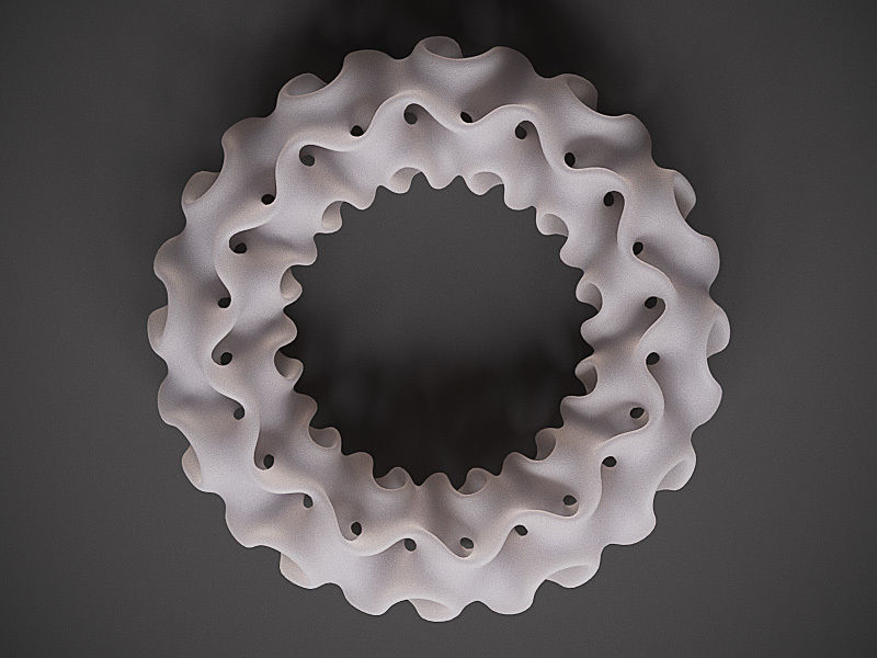 Gyroid Torus 3D print model_10