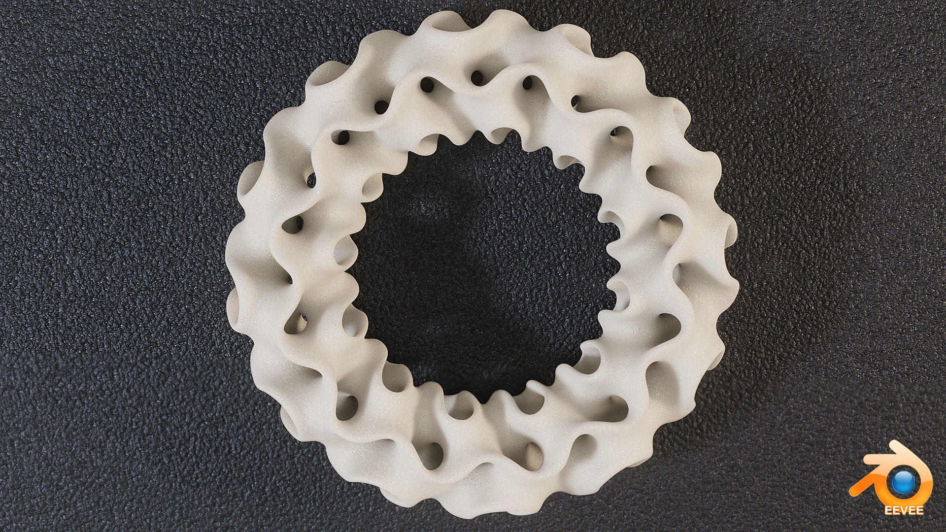 Gyroid Torus 3D print model_1