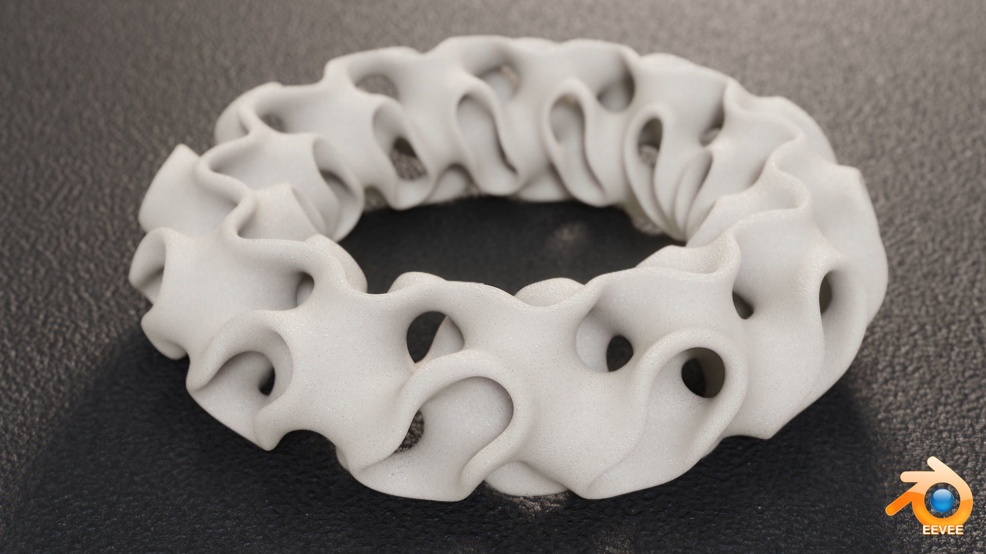 Gyroid Torus 3D print model_3