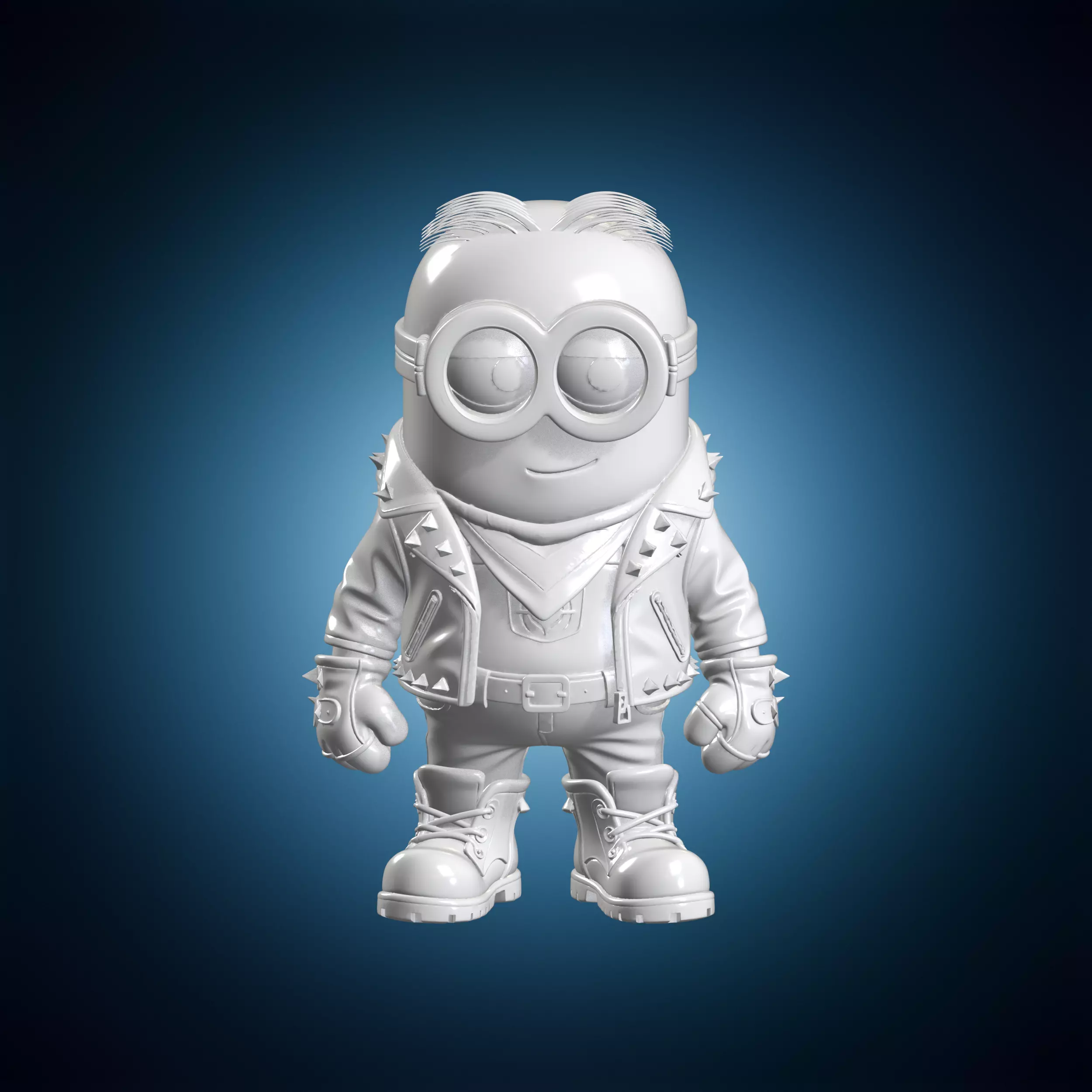 Biker Minion 3D Print Model Figurine 3D print model
