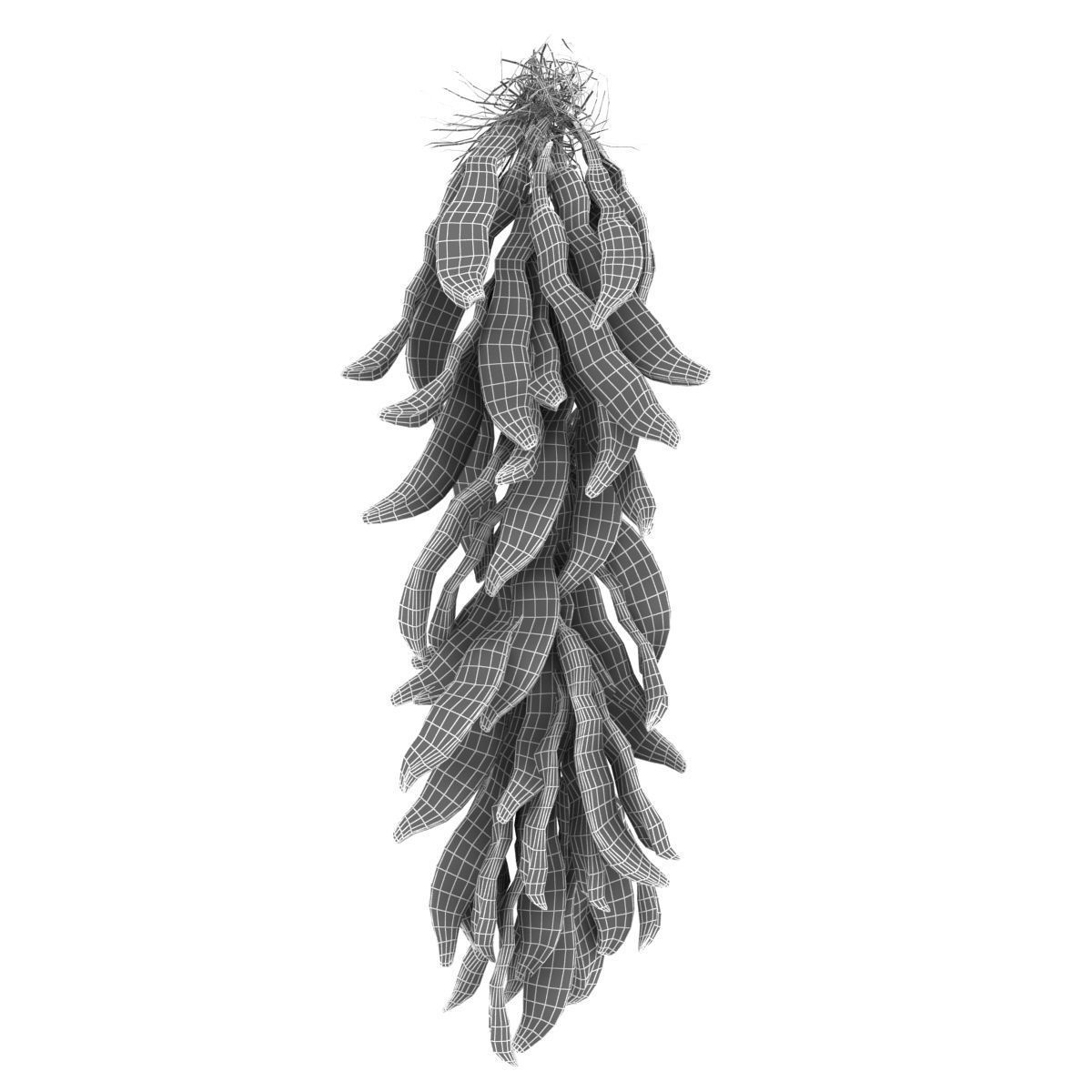 A bundle of red pepper 3D model_2