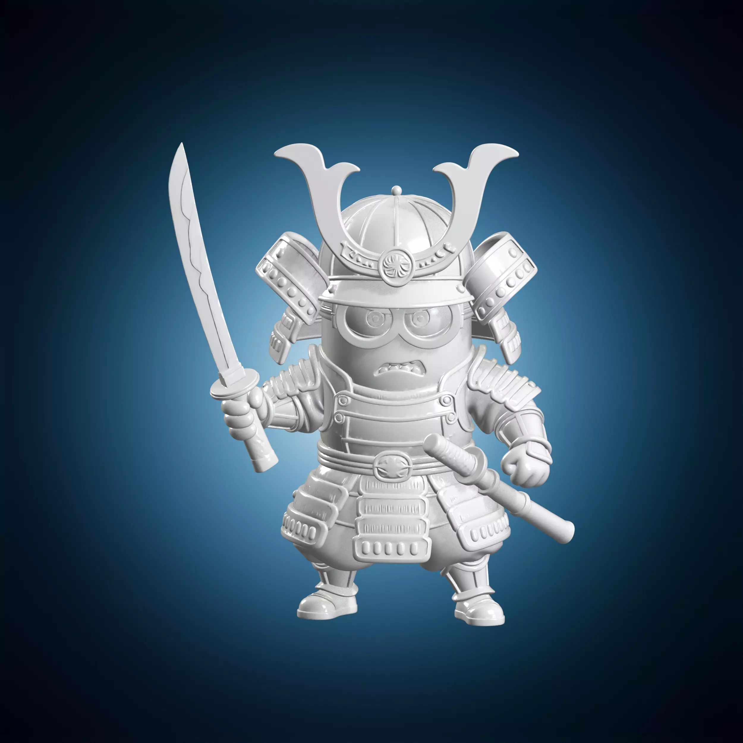 Samurai Minion 3D Print Model Figurine 3D print model